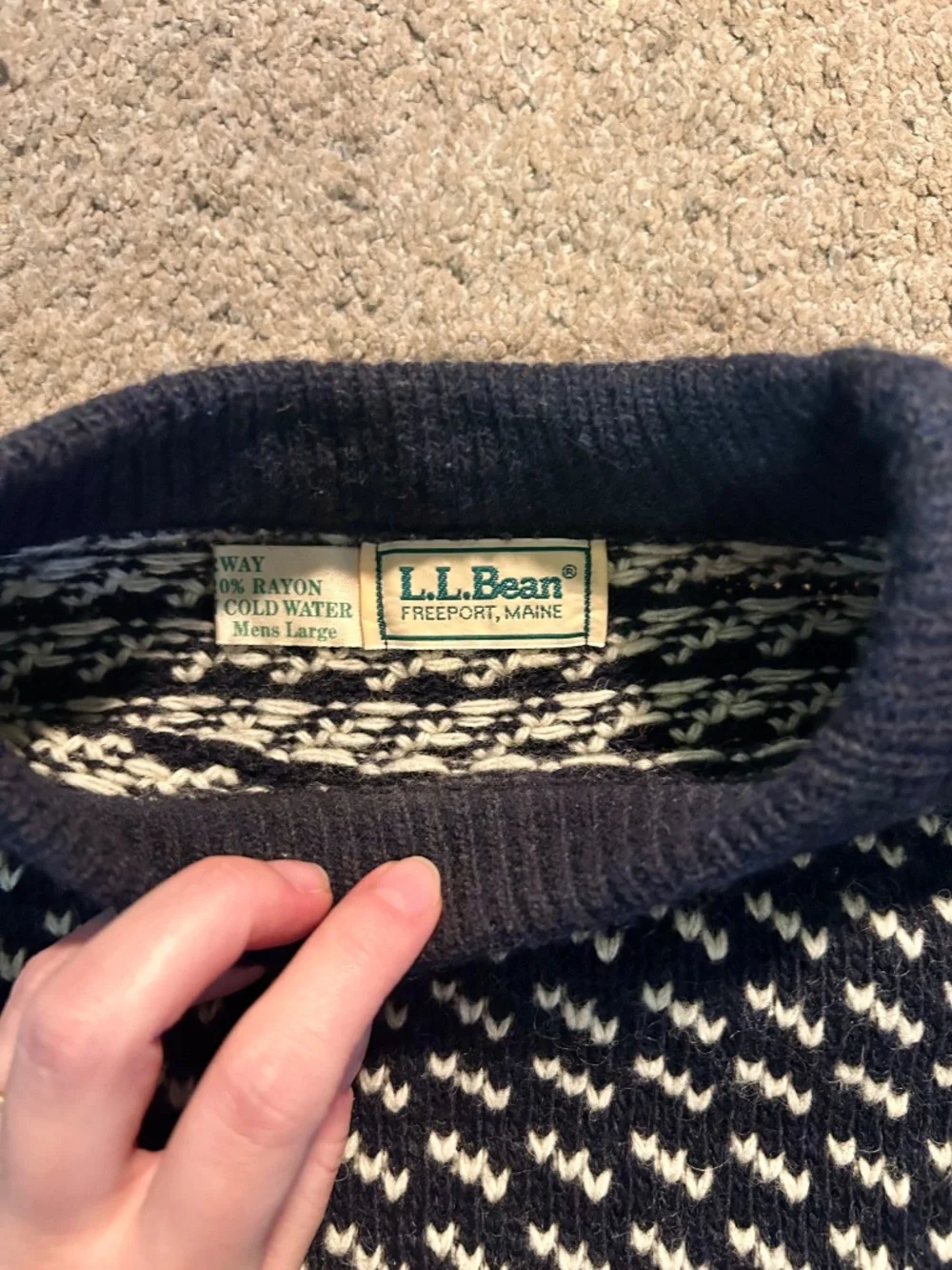 L.L. Bean cuff medium fits